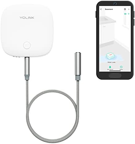 YoLink Water Leak Sensor 2,1\/4 Mile World's Longest Range Smart Home Water Leak Sensor,Water Leak Detector with Built-in Siren Up to 105dB,Works with Alexa and IFTTT-YoLink Hub Required,YS7904-UC Deals