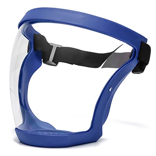 INYX SHOES Anti-Fog Full Face Active shields Protection Visible Expression Transparent Breathable Comfortable Adults Reusable (Blue, 1PCS), JZY-0010 Deals